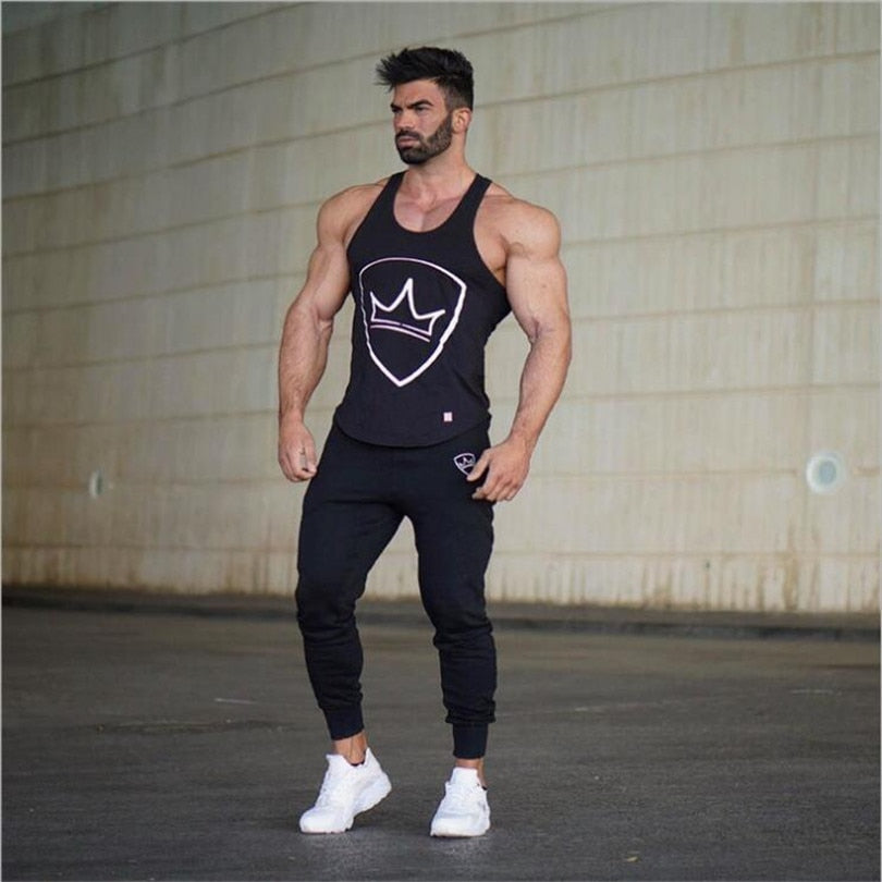 Homens joggers sweatpants homens joggers calças roupas esportivas calças de musculação de alta qualidade/colete de fundo absorvente de suor e respirável