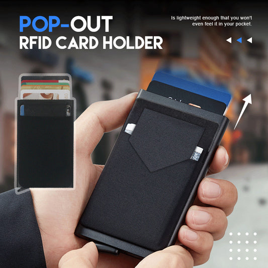 Smart Wallet mit Kreditkartenetui aus Metall