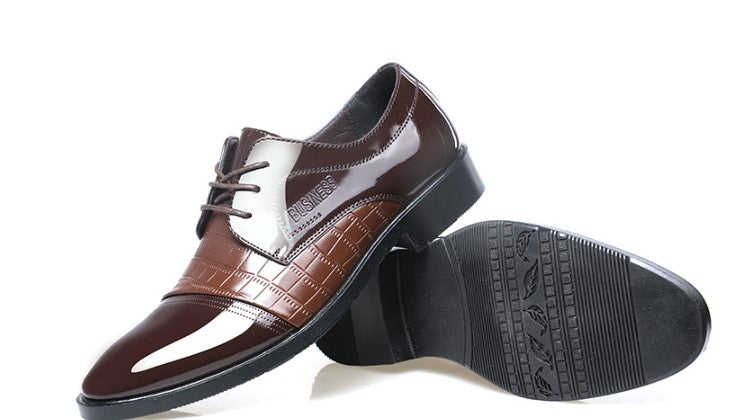 Modèle automne hommes pointus chaussures habillées en cuir chaussures pour hommes chaussures simples chaussures hommes