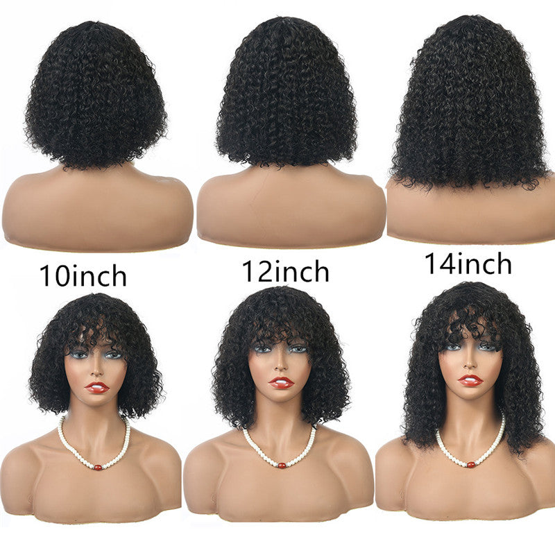 Perucas europeias e americanas femininas cabelo curto encaracolado africano pequeno encaracolado curto afro