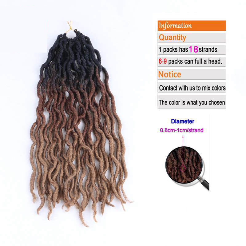 Extensões sintéticas do cabelo da trança do cabelo encaracolado de Ombre Crochet