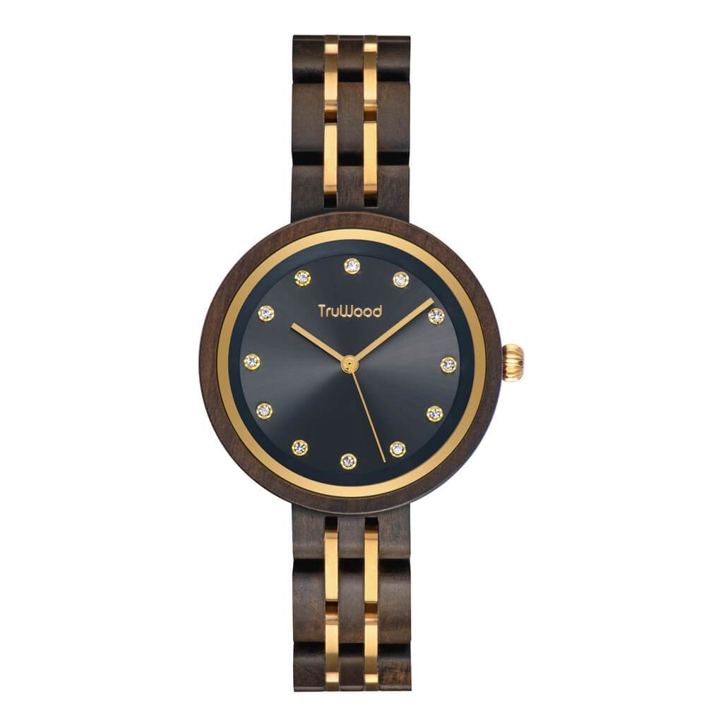 Relojes de mujer de madera maciza.