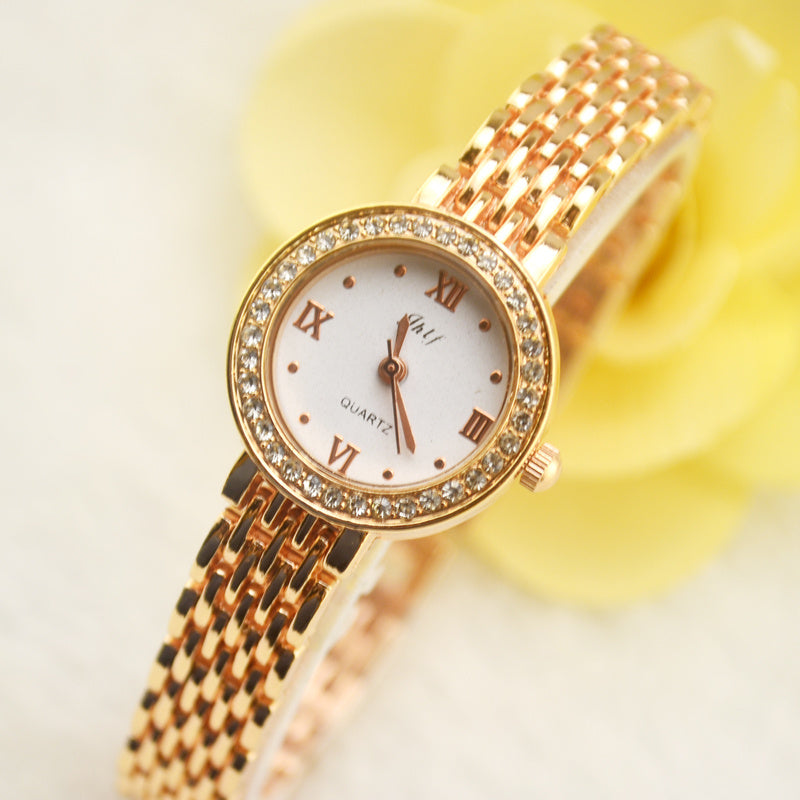 Watch crystal rhinestone watch