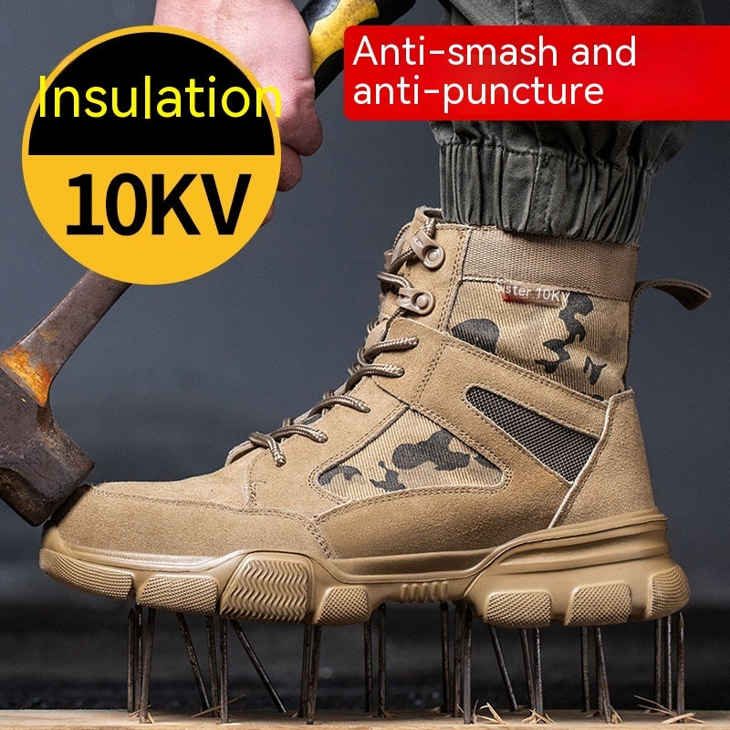 Insulated 10kV Light Sole Anti Smashing And Anti Piercing Labor Protection Shoes