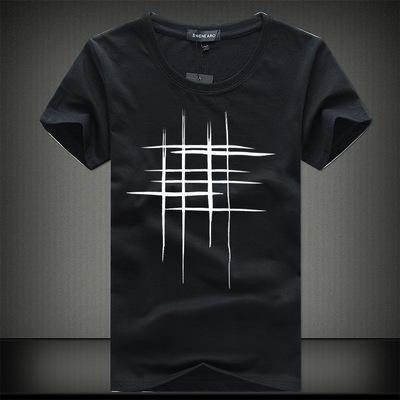 उच्च गुणवत्ता वाली सूती छोटी बाजू वाली टी-शर्ट बड़ा कोड