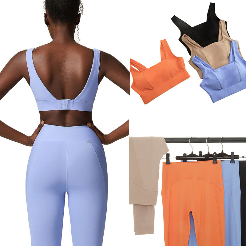 Roupas femininas de ioga ternos roupas de fitness nuas