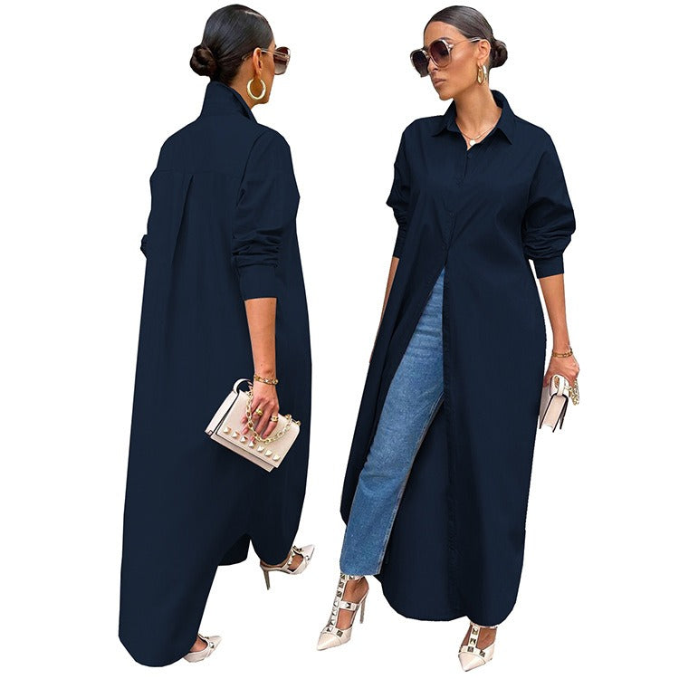 Casual Dresses Women Clothes Plus Size Fashion Girls' Skirt Bodycon Long Shirt Dress Women's Club Party Sexy Dresses