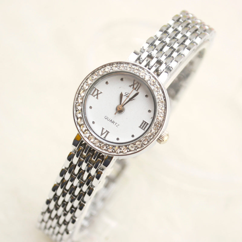 Watch crystal rhinestone watch