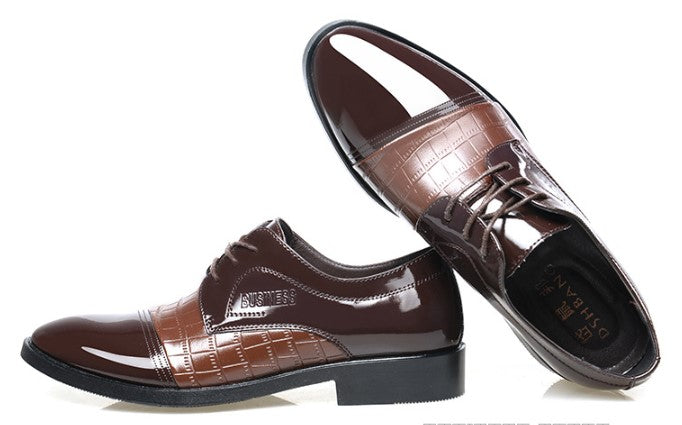 Modèle automne hommes pointus chaussures habillées en cuir chaussures pour hommes chaussures simples chaussures hommes