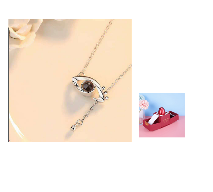 Cadeaux chauds de la saint-valentin en métal Rose bijoux boîte-cadeau collier pour mariage petite amie collier cadeaux