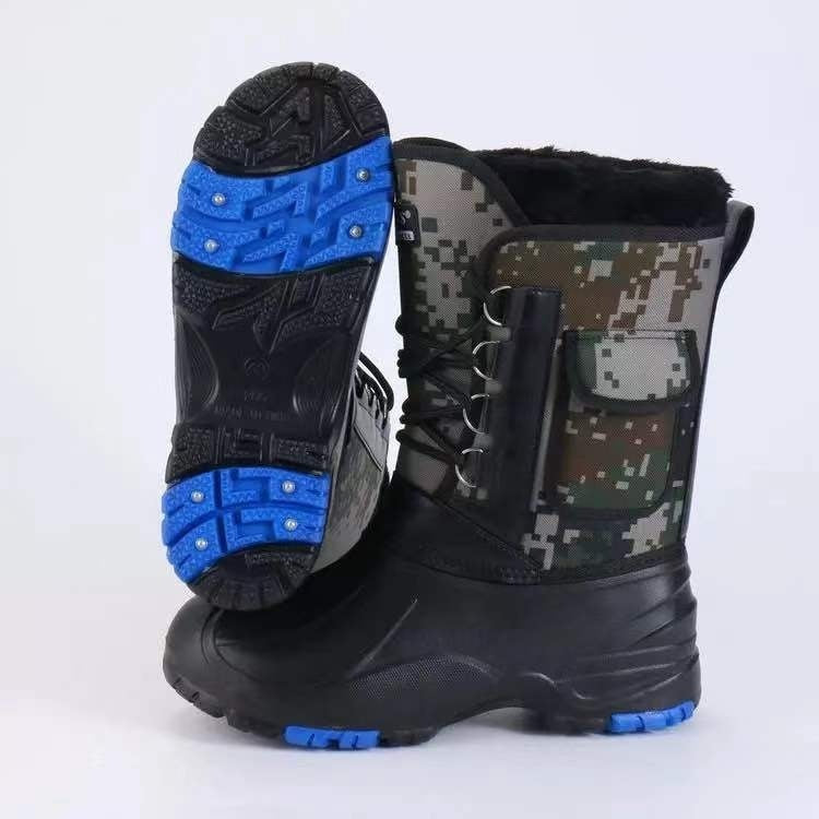 Fleece-lined Cotton-padded Warm Keeping Fishing Boots