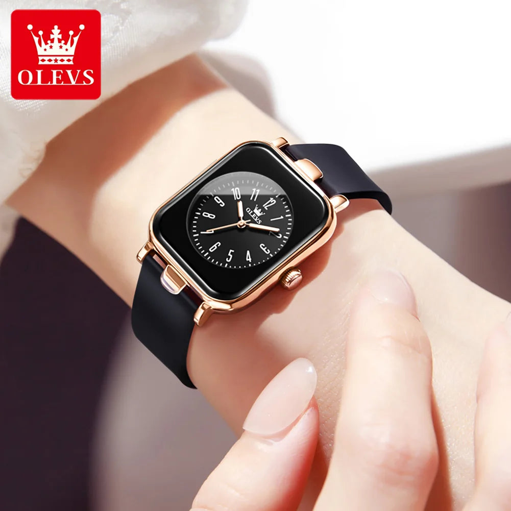 Women'S Watches Fashion Simple Small Wristwatch Top Brand Original Watch for Ladies Waterproof Luminous Silicone Strap