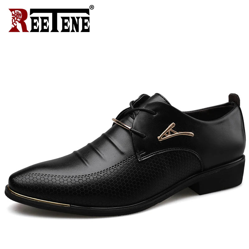 plus Size 48 Leather Formal Shoes Men Oxfords Fashion Retro Men'S Shoes Elegant Work Footwear Men Dress Shoes