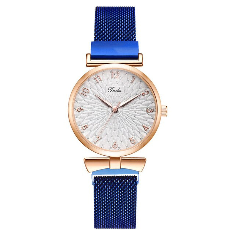 Luxury Women'S Watches Set Elegant Female Wristwatches Magnetic Mesh Band Rose Woman Watch Bracelet Montre Femme Reloj Mujer