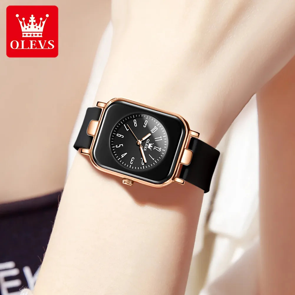 Women'S Watches Fashion Simple Small Wristwatch Top Brand Original Watch for Ladies Waterproof Luminous Silicone Strap