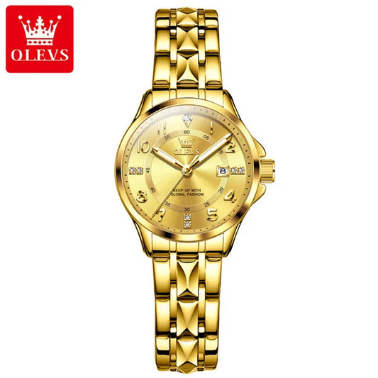 Women'S Watches Elegant Temperament Original Quartz Watch for Ladies Stainless Steel Waterproof Fashion Women Wristwatch