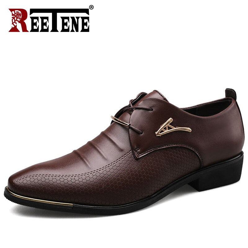 plus Size 48 Leather Formal Shoes Men Oxfords Fashion Retro Men'S Shoes Elegant Work Footwear Men Dress Shoes