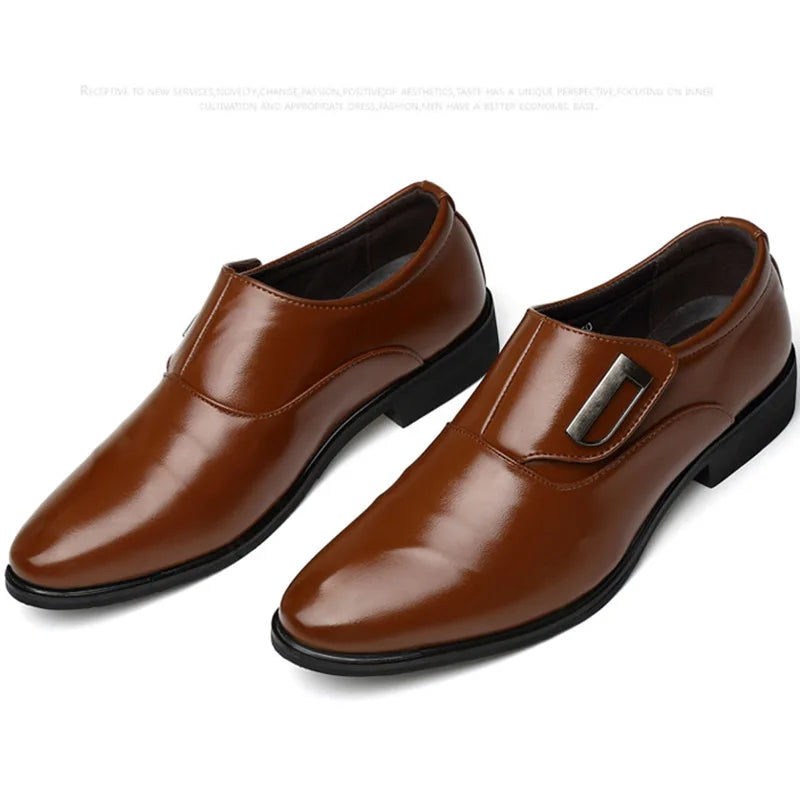 2021 New Men'S Shoes Spring Leisure Fashion Shoes Dress Shoes Men'S British Korean Version Pointed Shoes